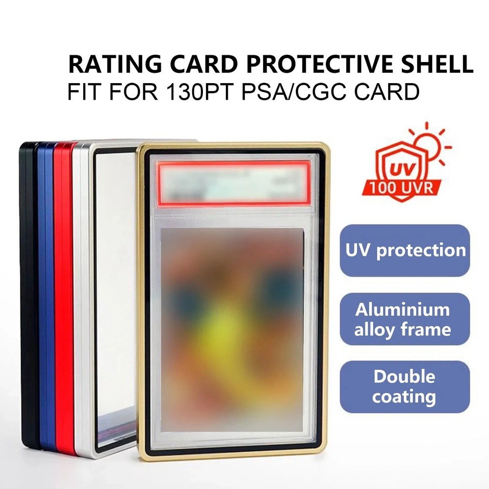 Trading Graded Card Protector Stackable Magnetic Storage Case for PSA Slab 130PT