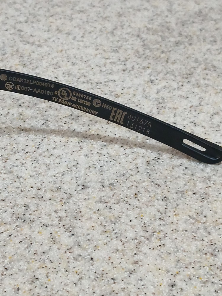 Sony TDG-BT400A Active 3D Glasses Black *Missing Nose Support*