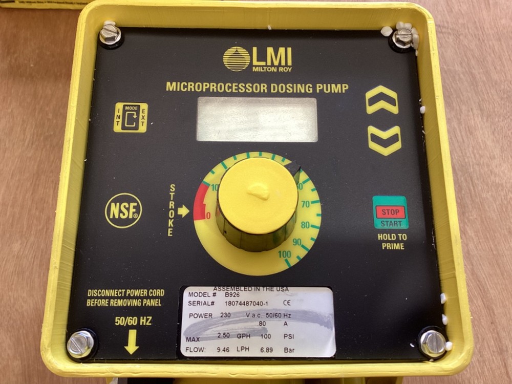 LMI B926 Electronic Controlled Metering Pump - 230VAC