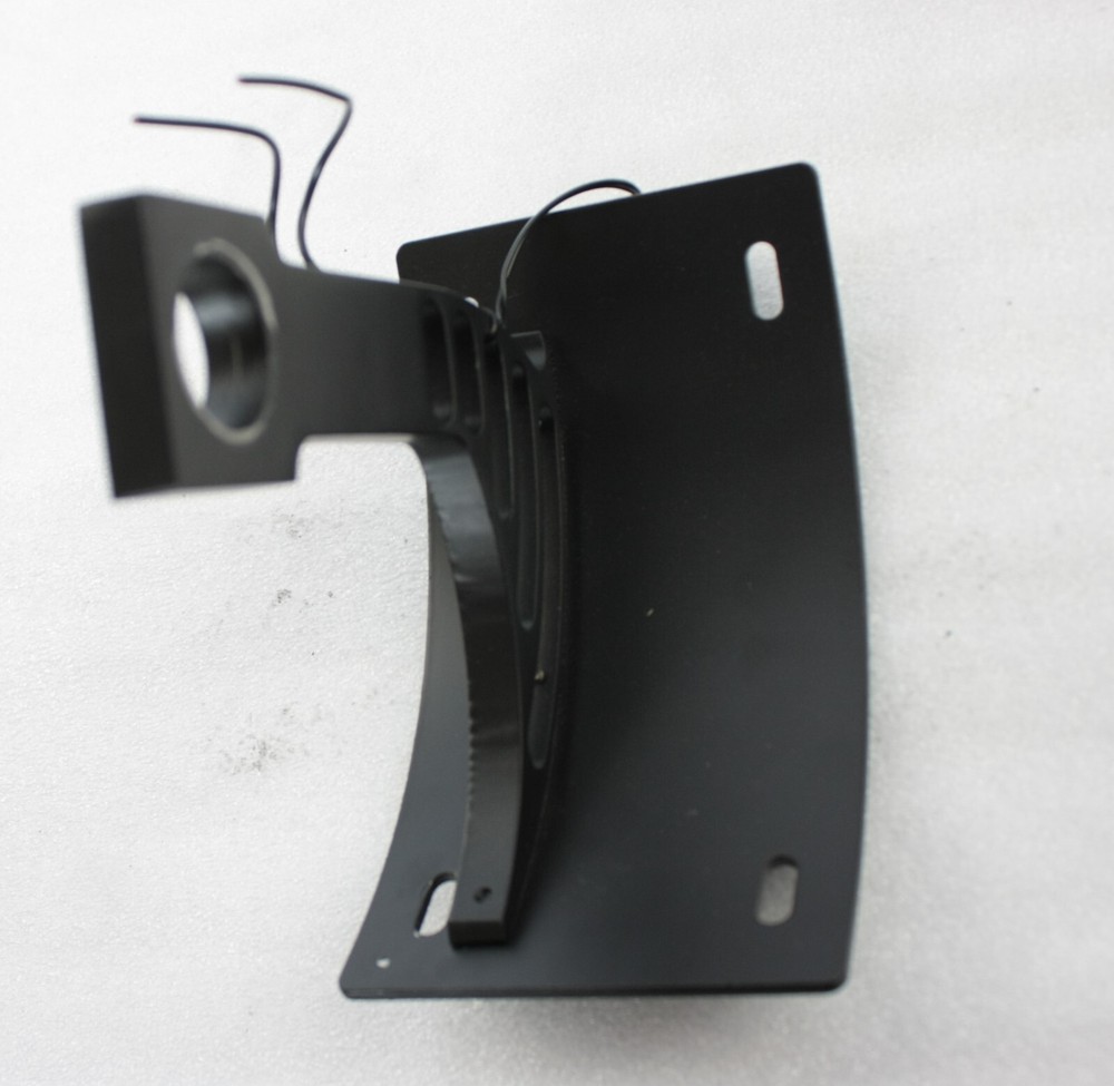 License plate holder (side) "curved" milled from solid incl. lighting...