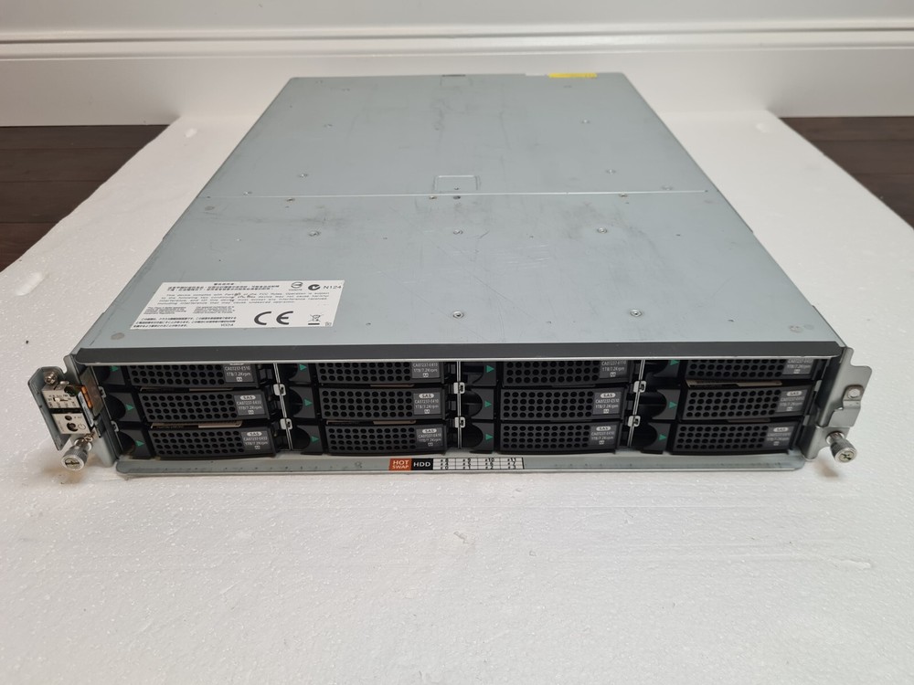 Fujitsu E20DRU2U 12 bay SAN Storage enclosure Array CA07081-B561 CA07081-A569
