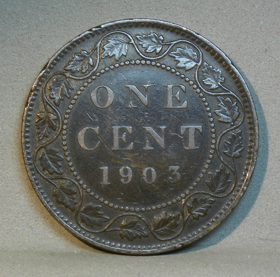 CANADA 1903 Cent, KM.8, Extra Fine