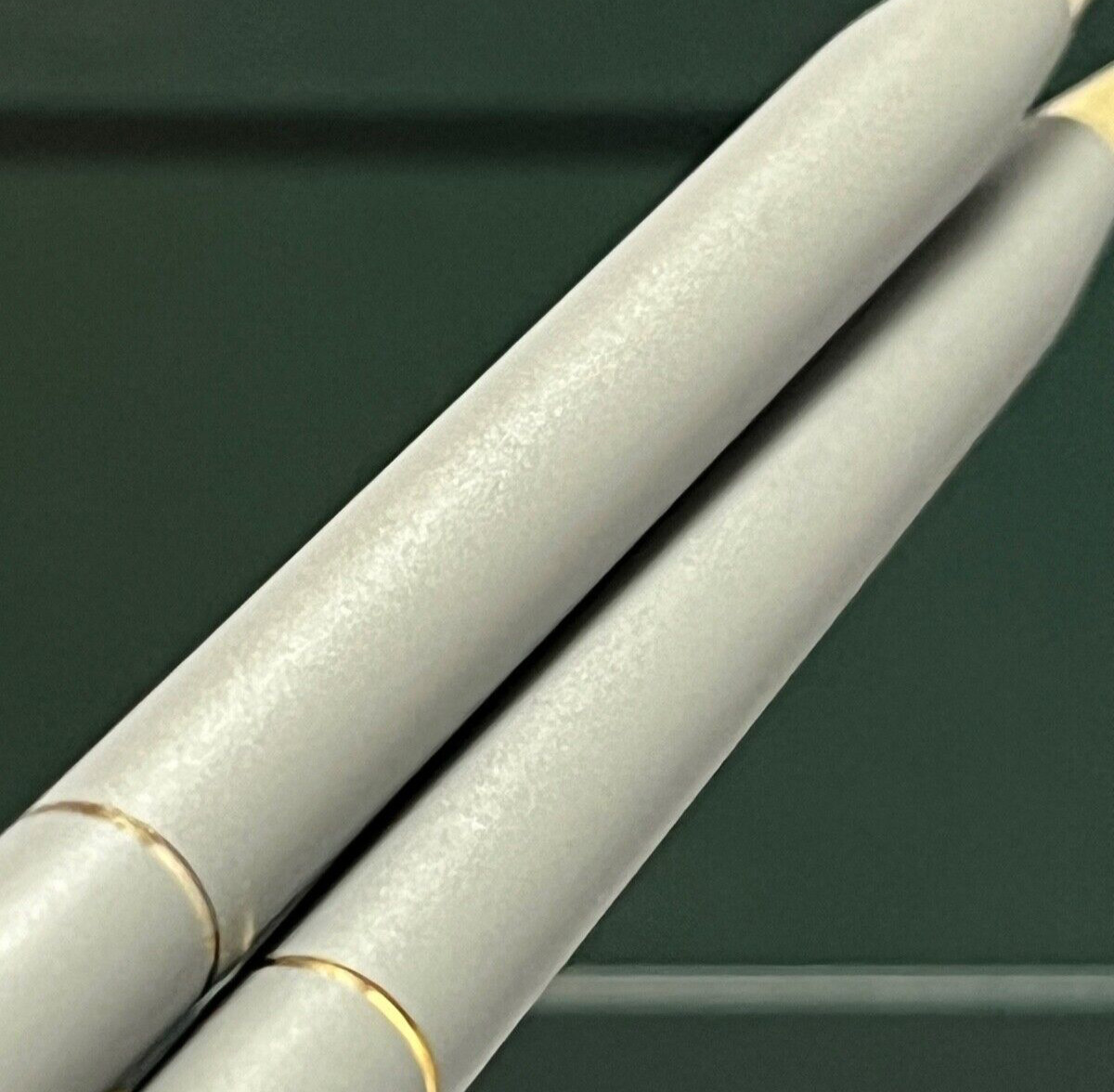 RARE Cross Matte Gray & 23K Gold Trim Pen & 0.5mm Pencil, Box, Manual