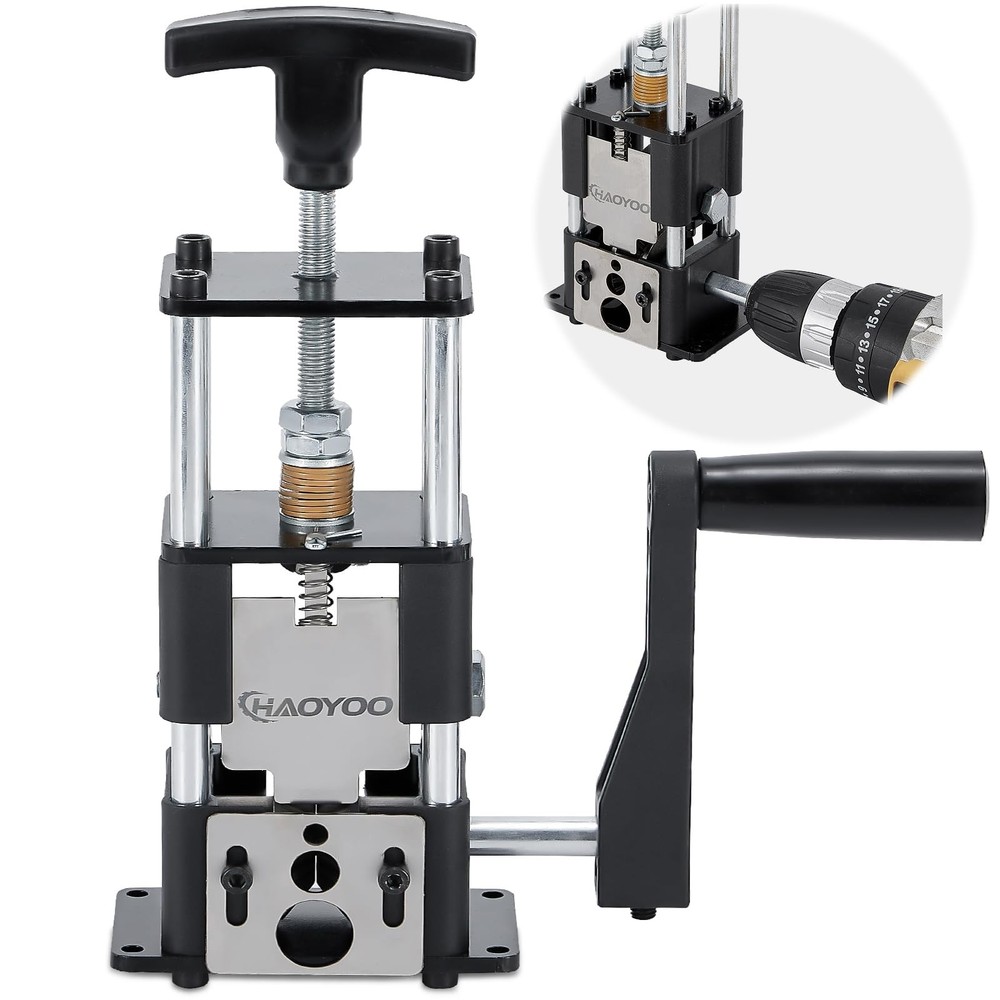 HAOYOO Wire Stripper Machine, Drill-Powered/Manual Two-In-One Wire Stripper T...