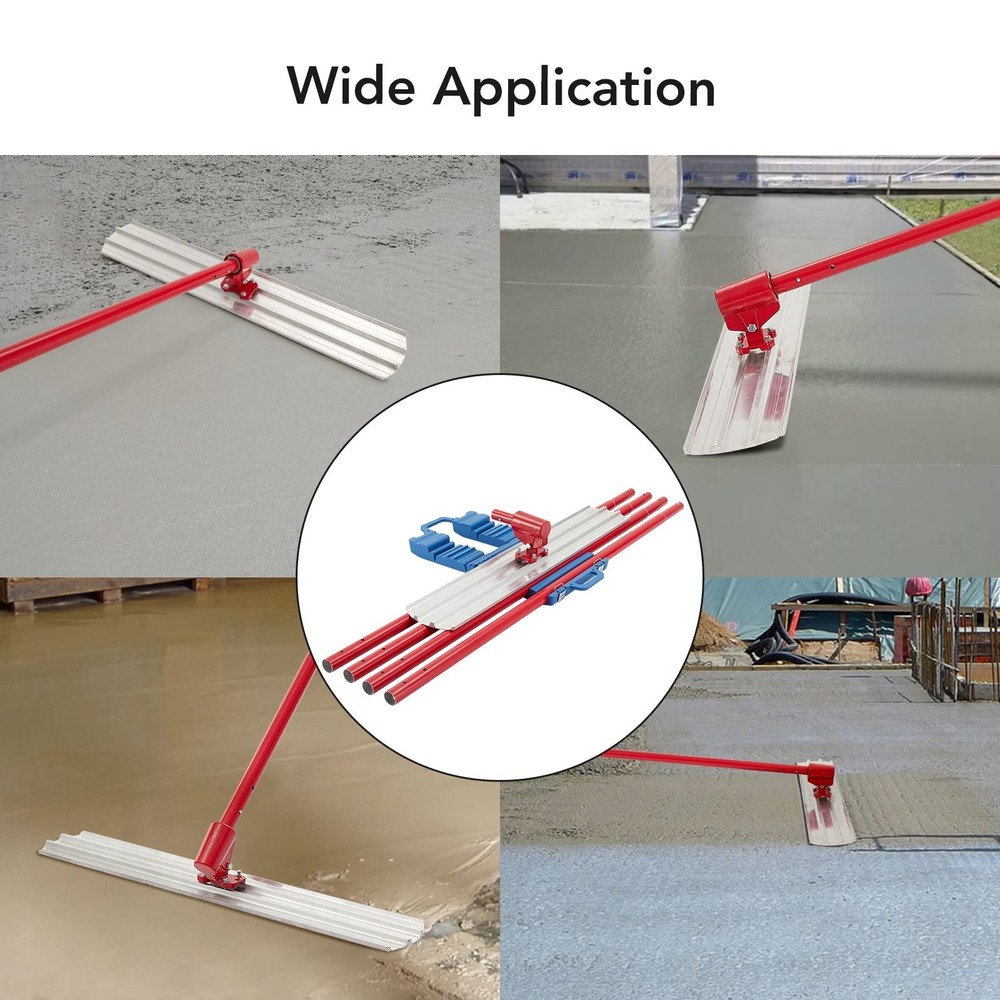 Bulls Float 36"x8" Concrete Trowel Float w/ 4 Float Handle Bracket Concrete Tool