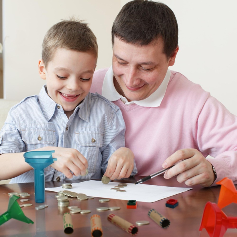 144 PCS Assorted Preformed Coin Wrapper Rolls Color Coded Tubes Tool