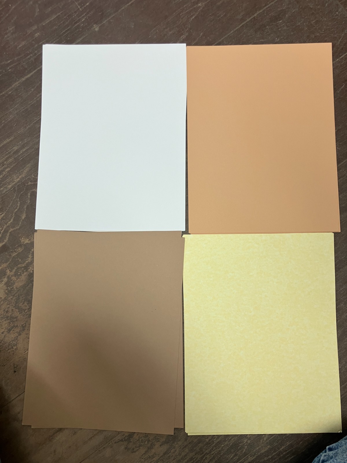 8.5x11 Multiple Colors Cardstock Paper Scrapbooking 24 Colors 75 Pcs