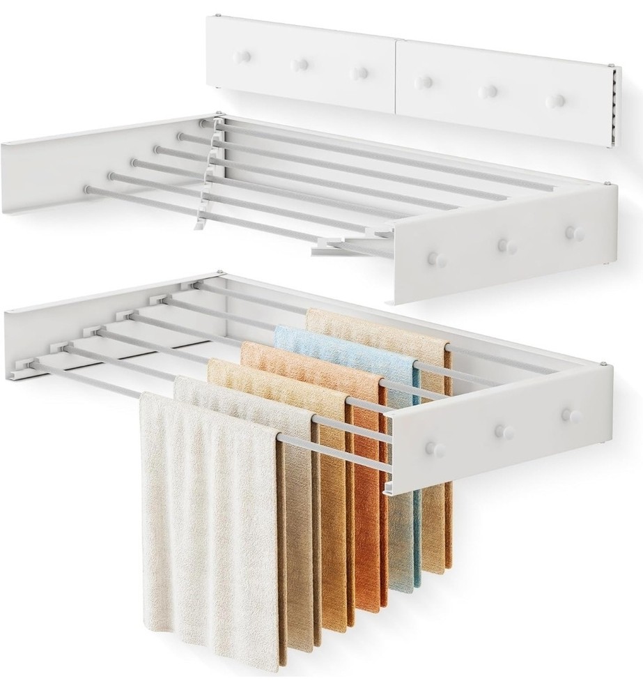 Upgrade Drying Rack Clothing,Clothes Drying Rack Wall Mounted