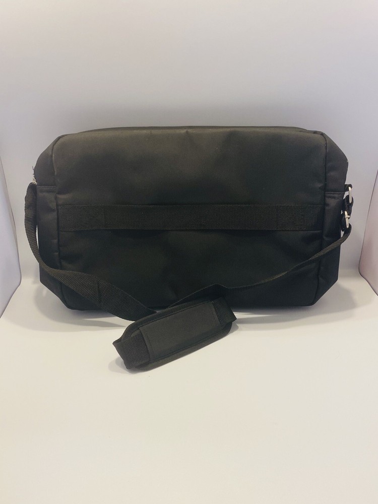 Disney Black Carry Case Shoulder Strap Polyester Zip Closures Padded Work Travel