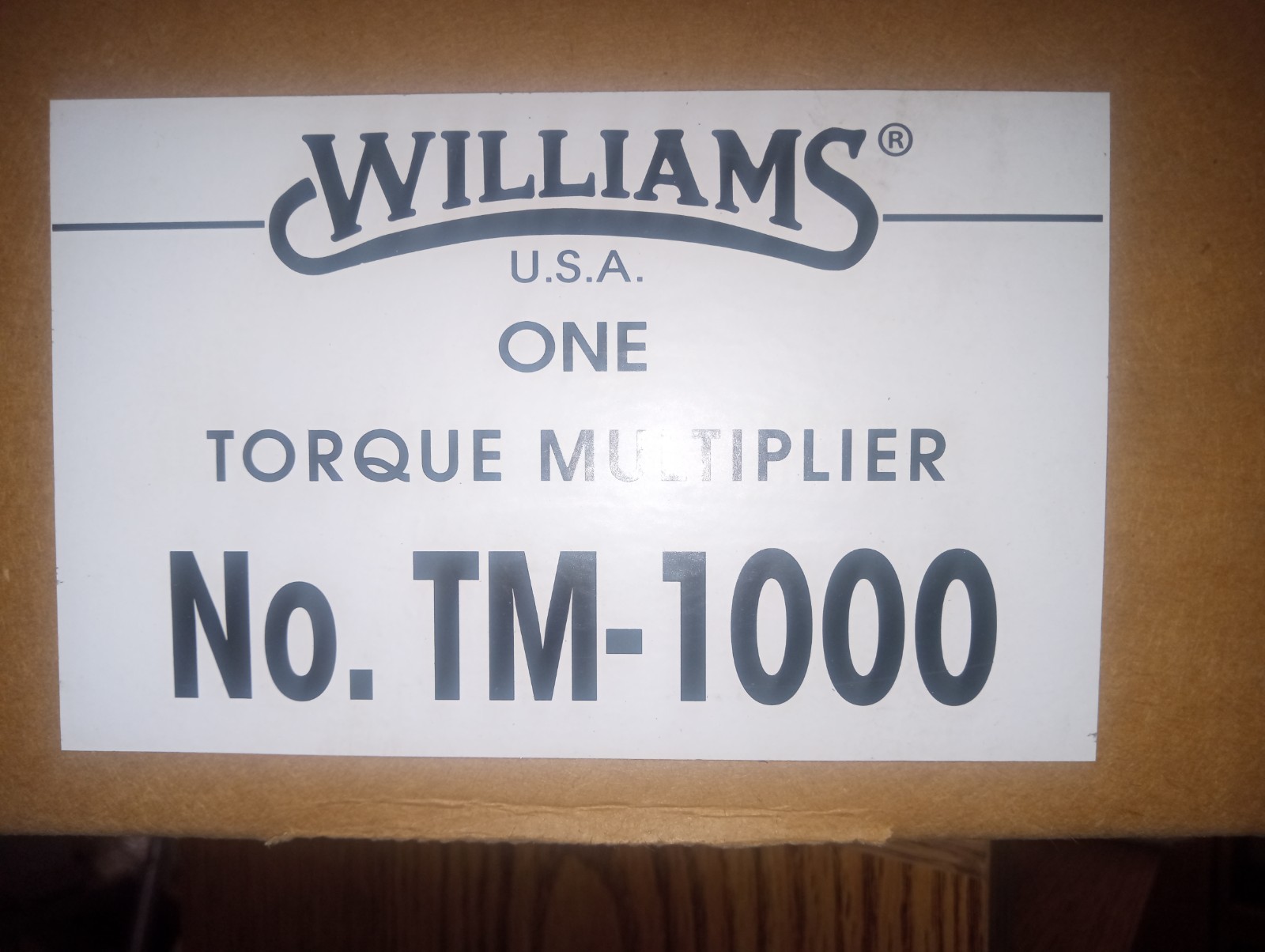 Williams TM-1000, Torque Multiplier (4X)