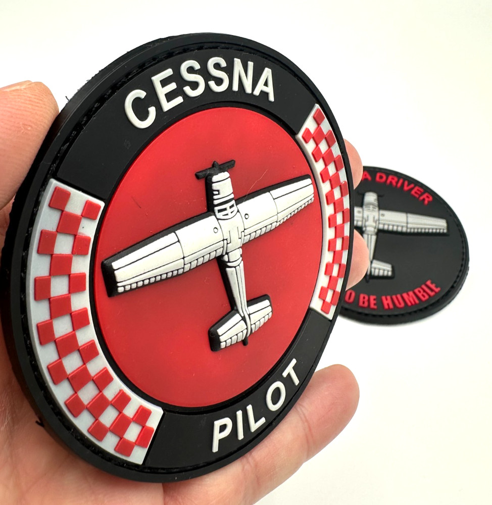CESSNA PILOT / CESSNA DRIVER BUNDLE - HIGH QUALITY PVC PATCH
