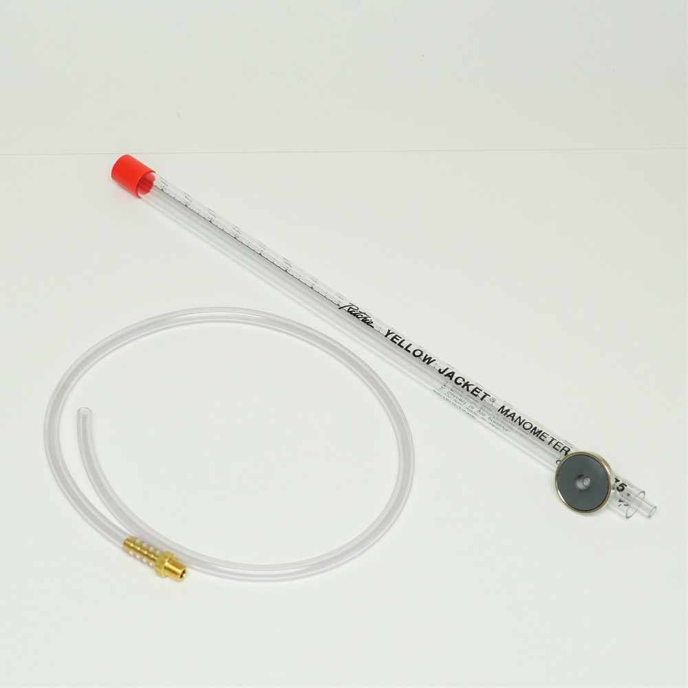 Yellow Jacket 78075 Water-Type Manometer -2" - 15" Scale