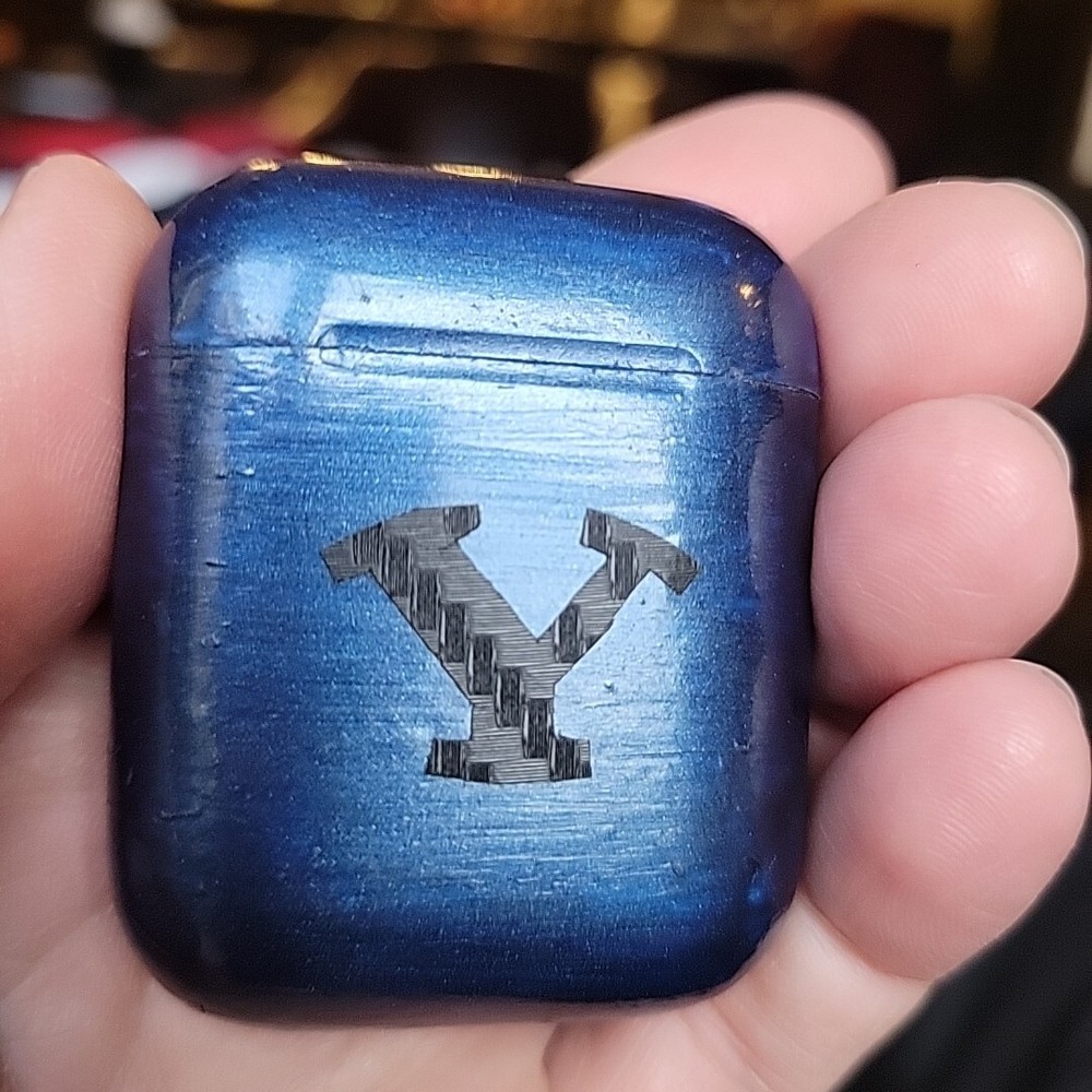 Apple AirPods Charging Case Only Replacement Blue BYU Trashed Customized