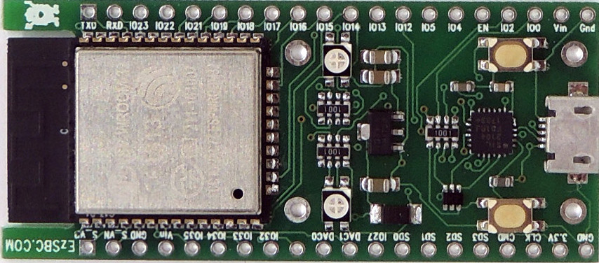 ESP32 Rev1 Development Board with USB2Serial. Made in USA Arduino Programmable
