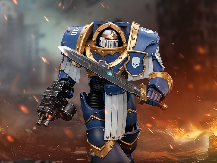 Joytoy Warhammer 40k Cataphractii Terminator Squad Sergeant Power Sword