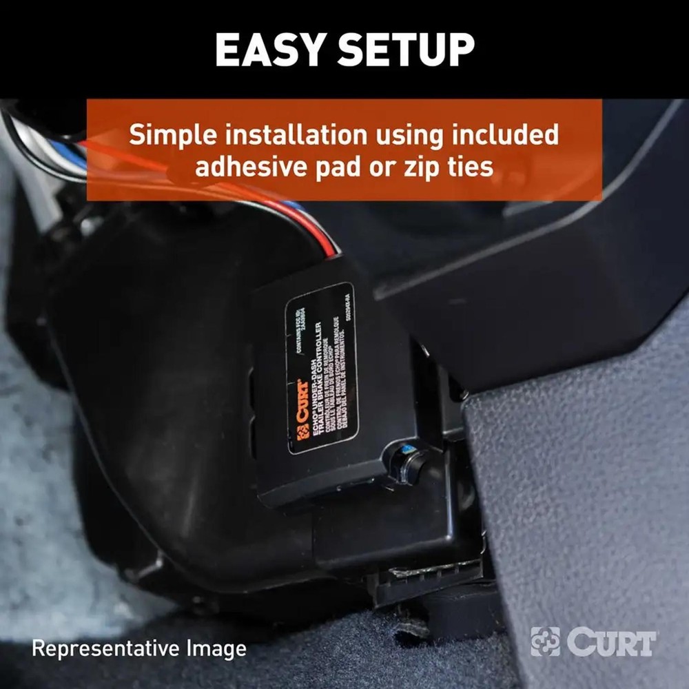 Curt Echo Under-Dash Trailer Brake Controller Bluetooth Smartphone Connection