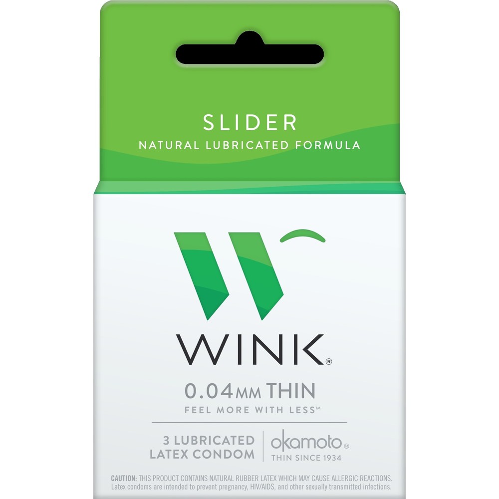 Wink Slider Condoms - 3 count