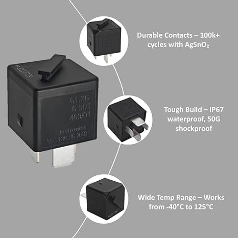 12VDC Automotive Power Relay for E90 E91 E92 E93 CAS Module