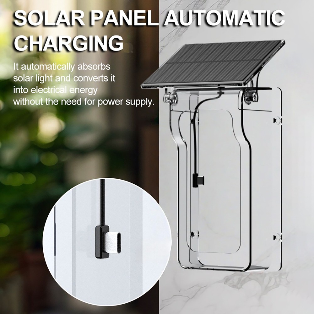 Smart Wireless Solar Video Doorbell WiFi Phone Intercom Camera Door Ring Bell