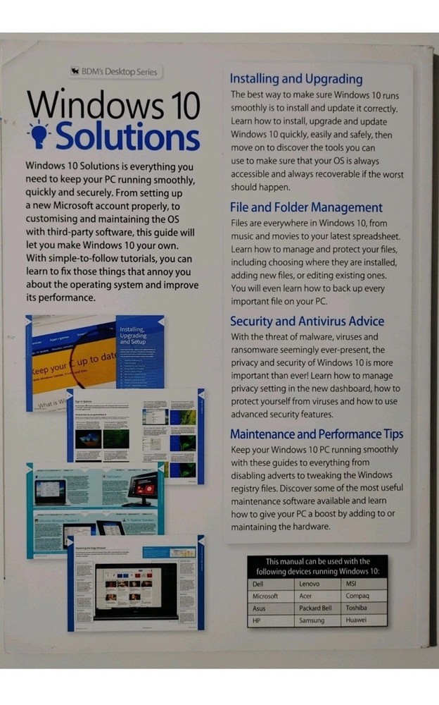'BDM's Desktop Series: Windows 10 Solutions' Magazine/Pre-owned