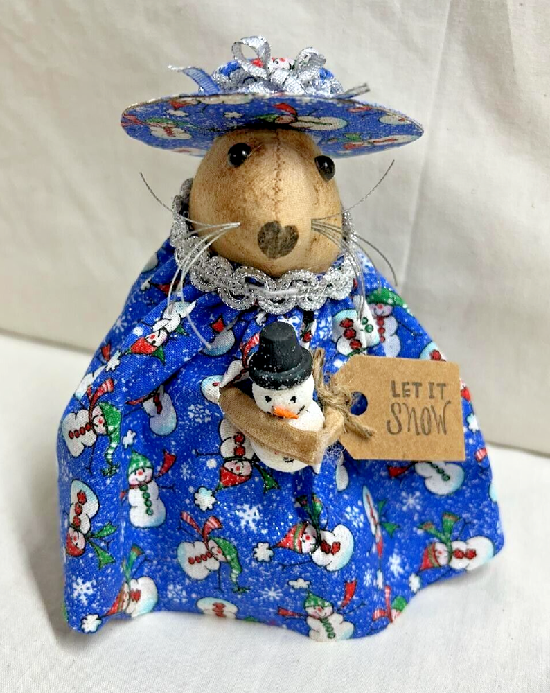 Mouse /Snowman/Winter/Let It Snow/Grunged