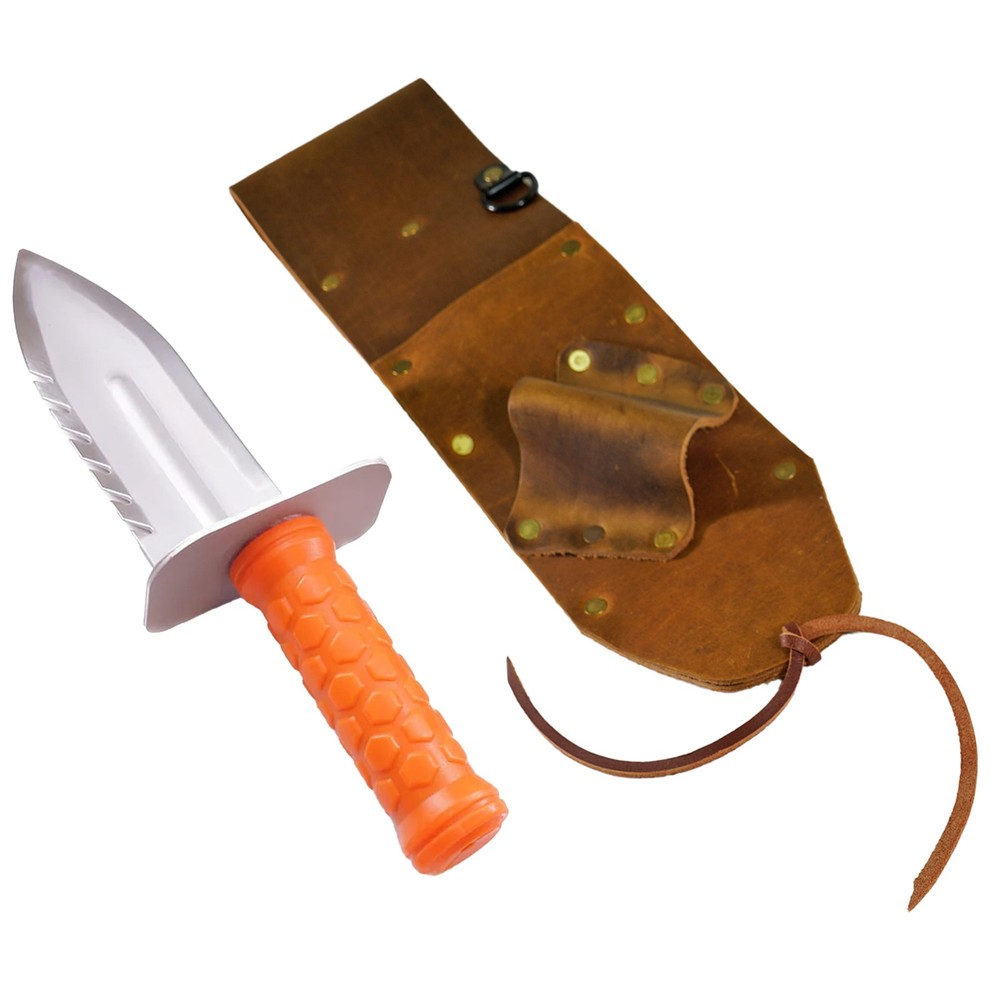 The Leather Barn Brown Leather Sheath Left & Quest Diamond Left Tool