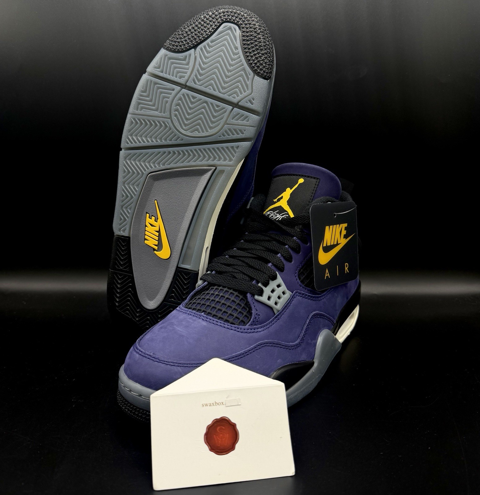 Air Jordan 4 Lakers Imperial Purple FV5029-500 Ship Now