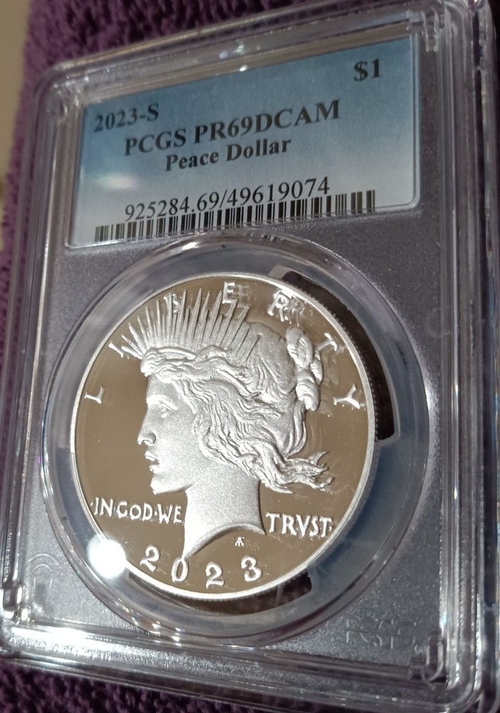 2023-S Peace dollar, PCGS Proof PR-69 DCAM
