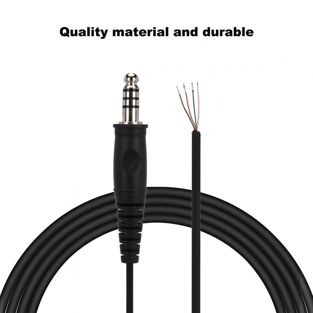 Car Headphone Replacement Cable For Helicopter Headsets Adapters Cables