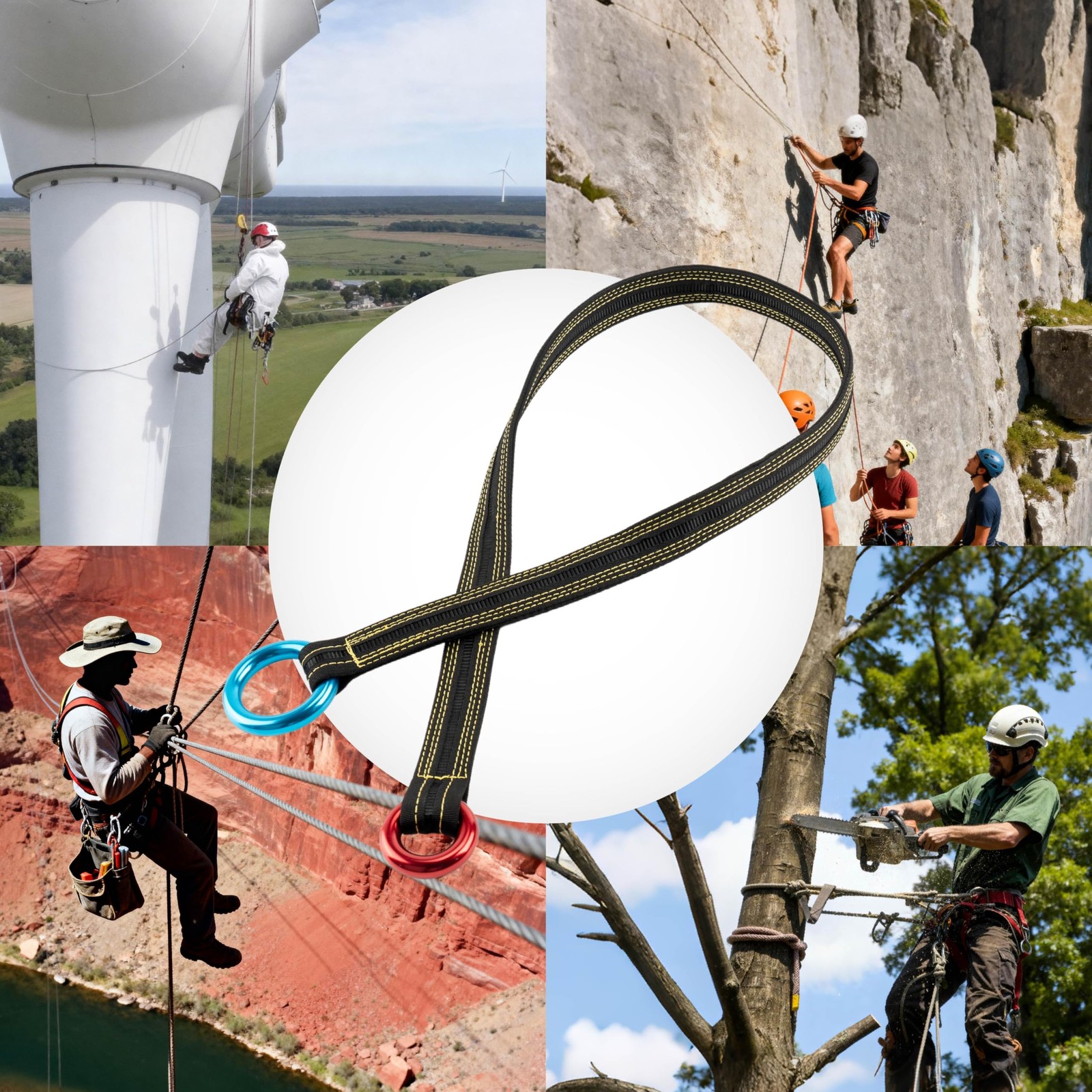 URANY Climbing Rope for Adults, Ladder Tree Stand, Climbing Cambium Saver Loo...