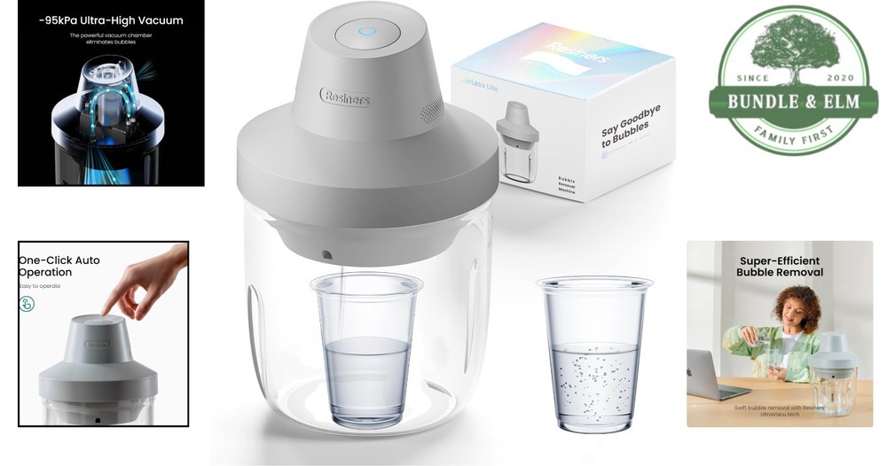 Automatic Resin Bubble Remover - Fast, Quiet, and Portable Degassing Machine