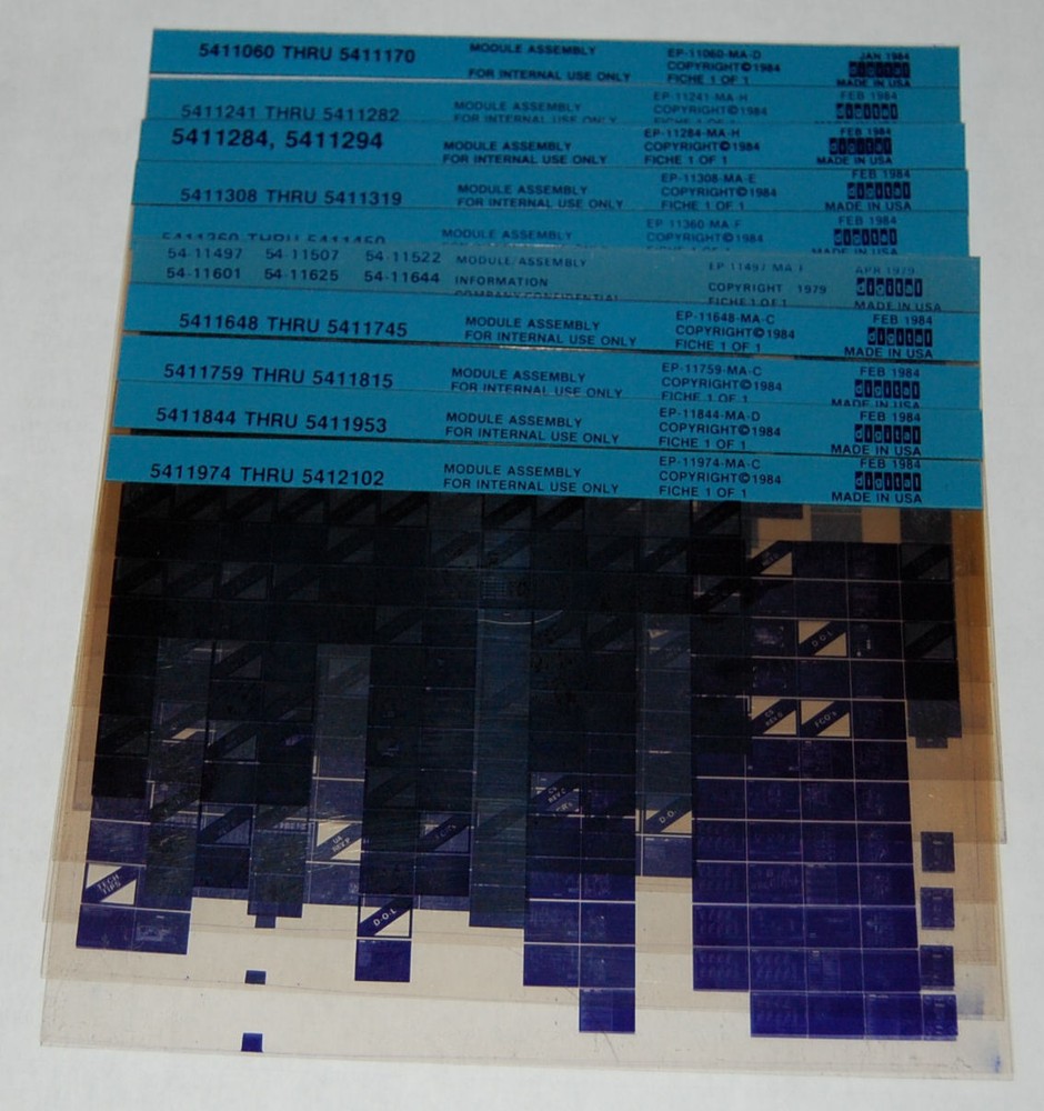 DEC (Digital Equipment Corp) Module Assembly Choice #1, #716-#5413299 Microfiche