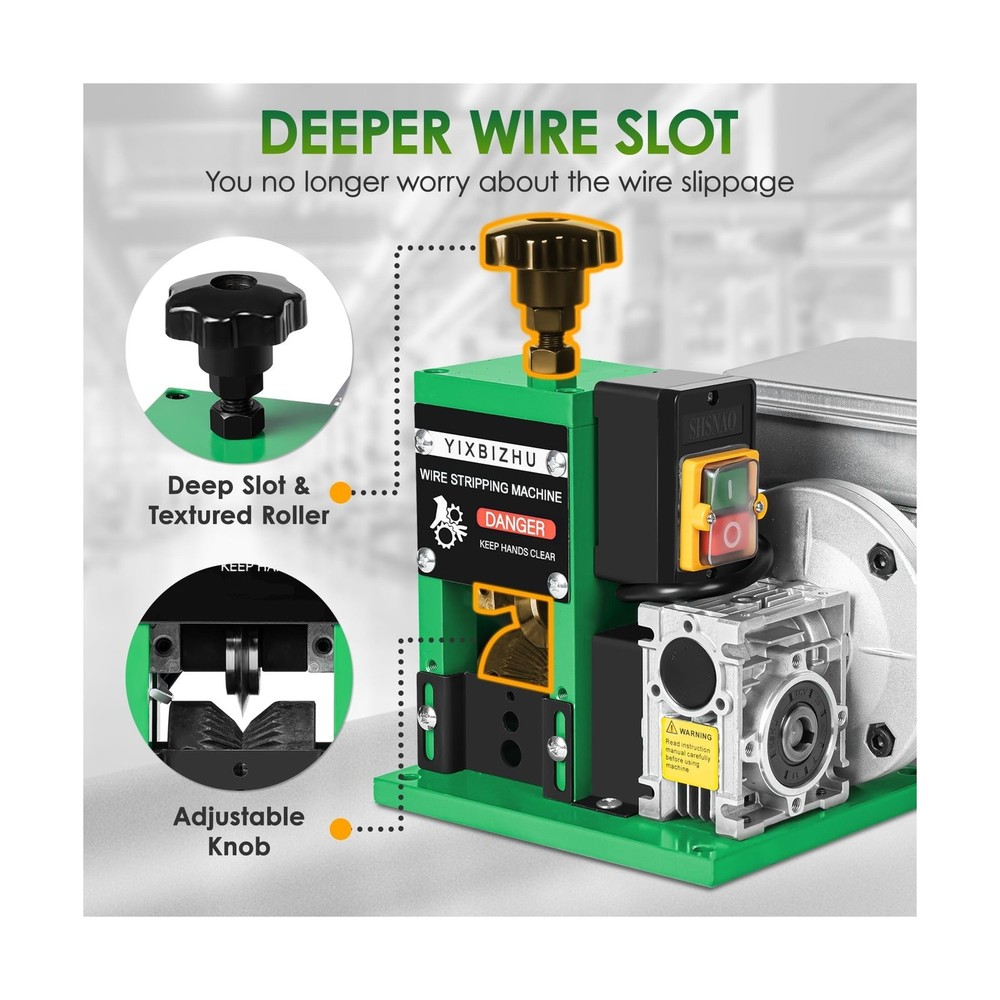 160W Electric Wire Stripper Machine, 30 m/min Automatic Cable Stripping Tool ...