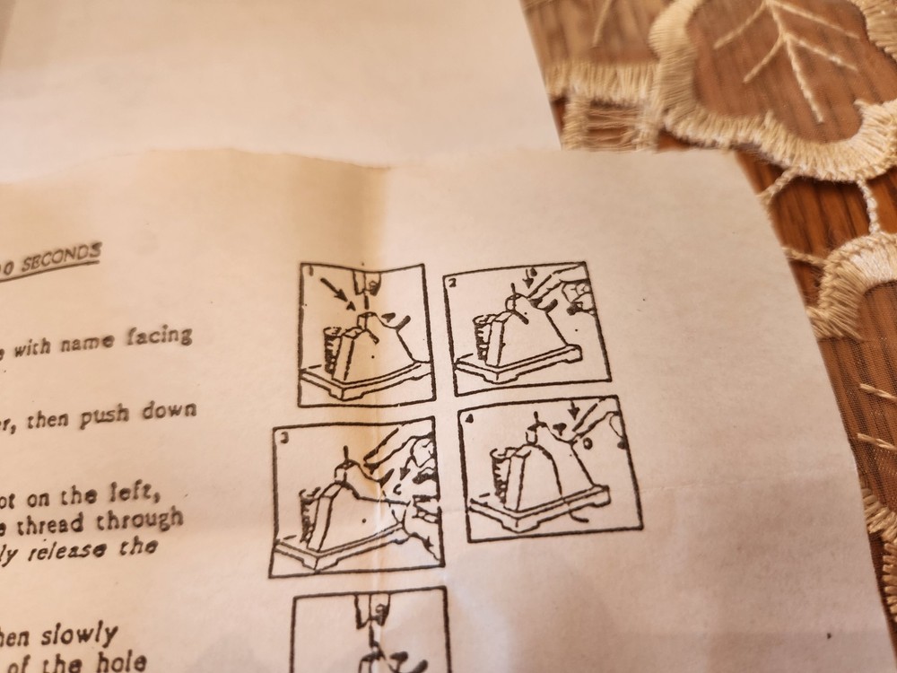 Vintage 1990 Easy Threader Machine With Instructions