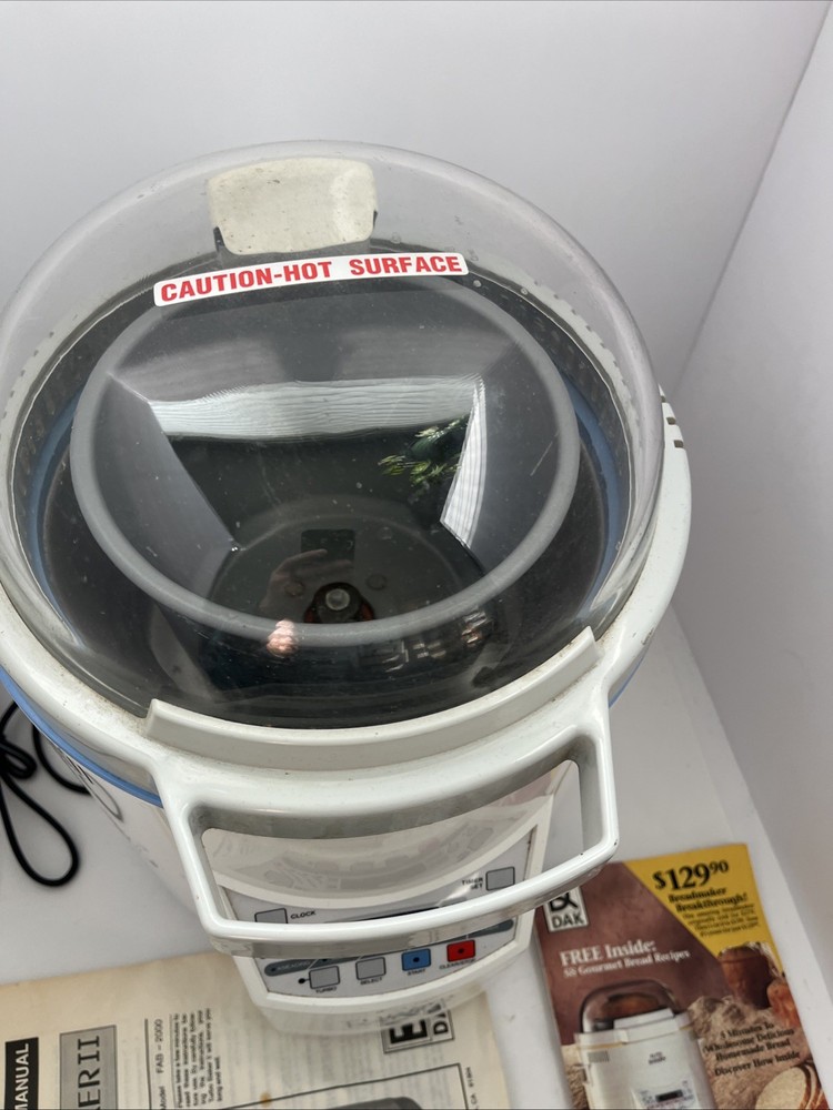 DAK Turbo Baker II FAB-2000 Bread Machine & Dough Maker - Tested & Working