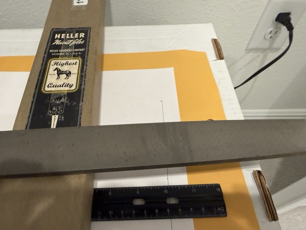 New Heller 16” Flat Smooth File, 2nd Cut