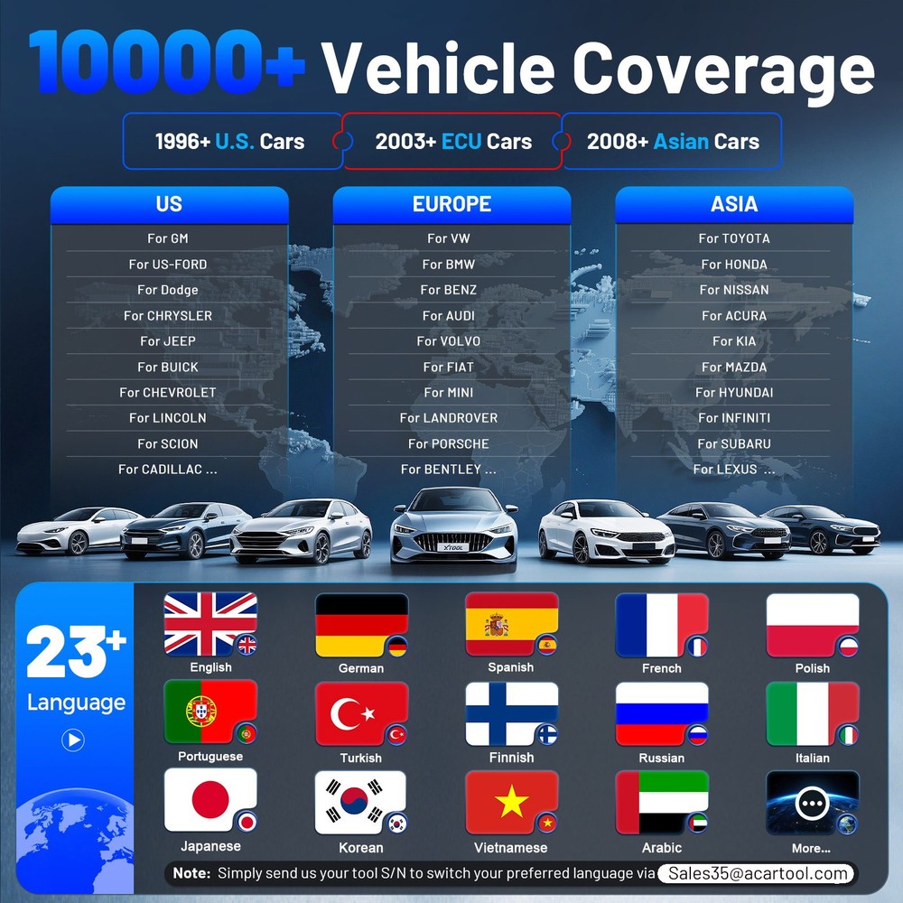 XTOOL IP616 Bi-directinal OBD2 Scanner All System Diagnostic Tool Key Programmer