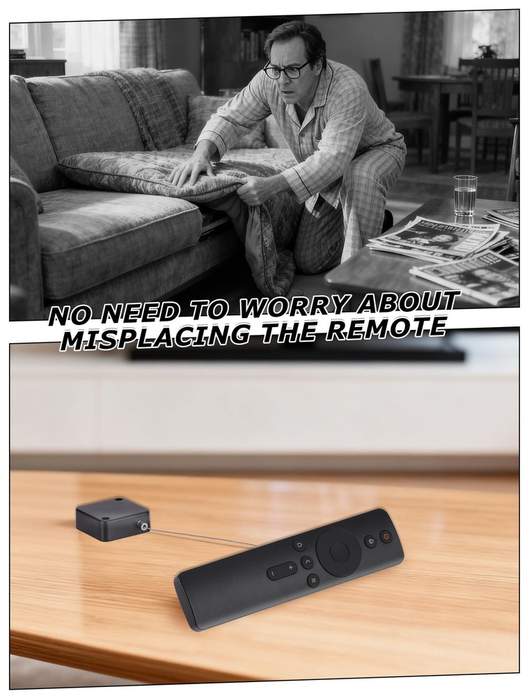 MERDTTES 6.5 Ft Retractable Remote Control Tether Locks, Security 2 PCS