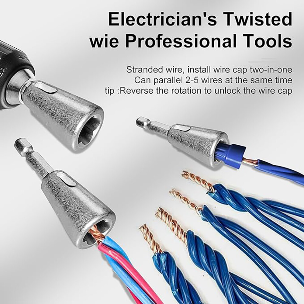 Wire Stripper for Drill Wire Stripping and Twisting Tool Upgrade Electrical