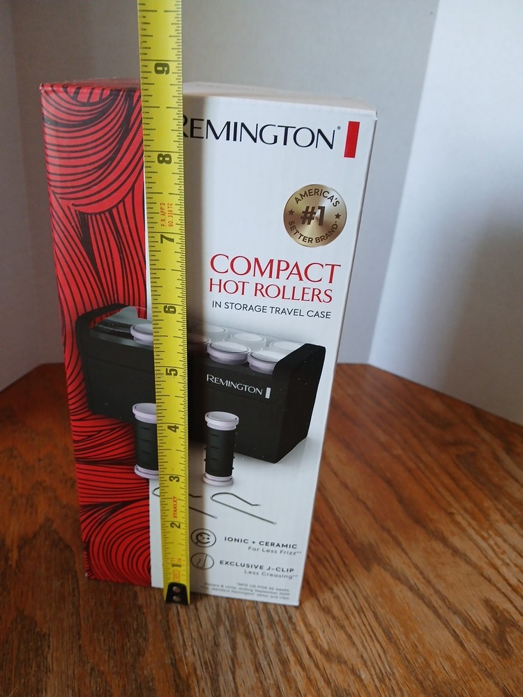 Remington Compact Ceramic Dual Voltage Hot Rollers In Storage Travel Case