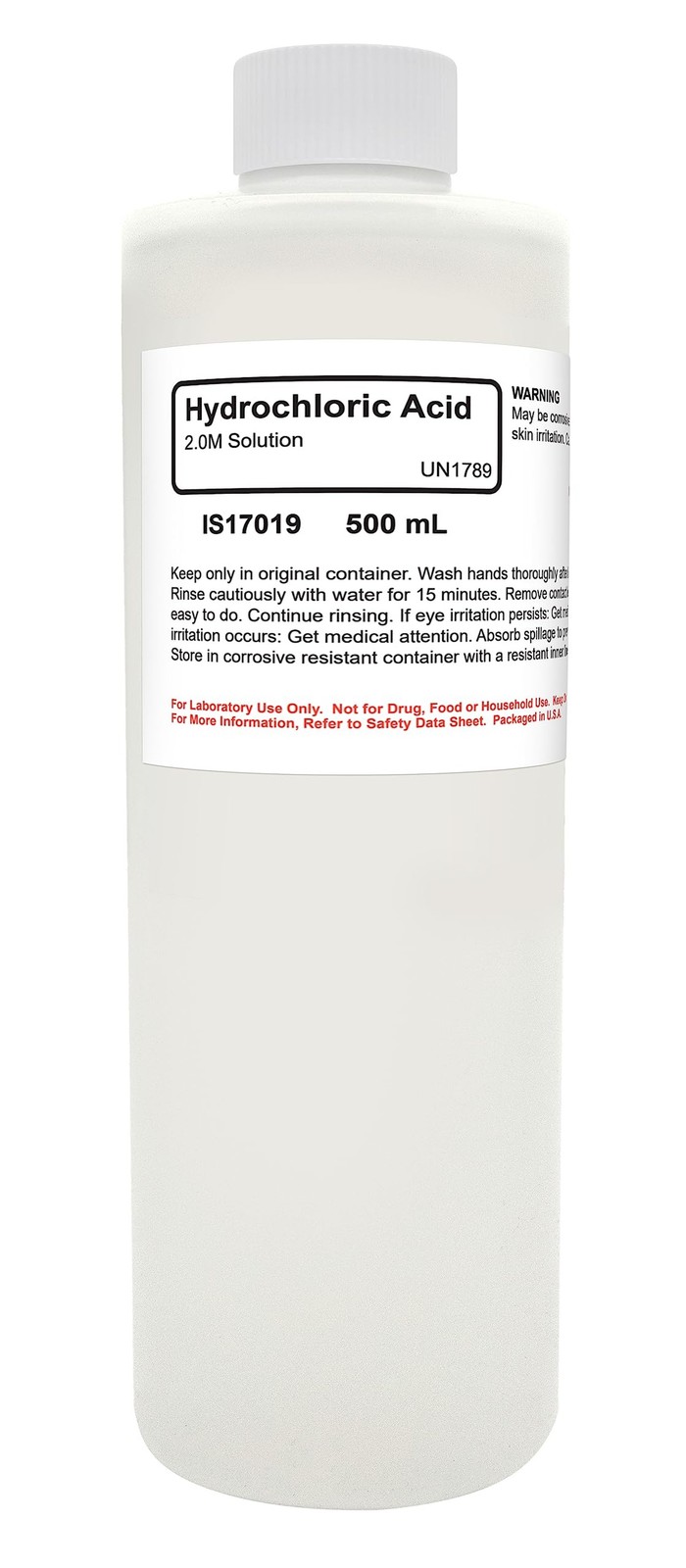 Hydrochloric Acid Solution, 2M, 500mL - The Curated Chemical Collection