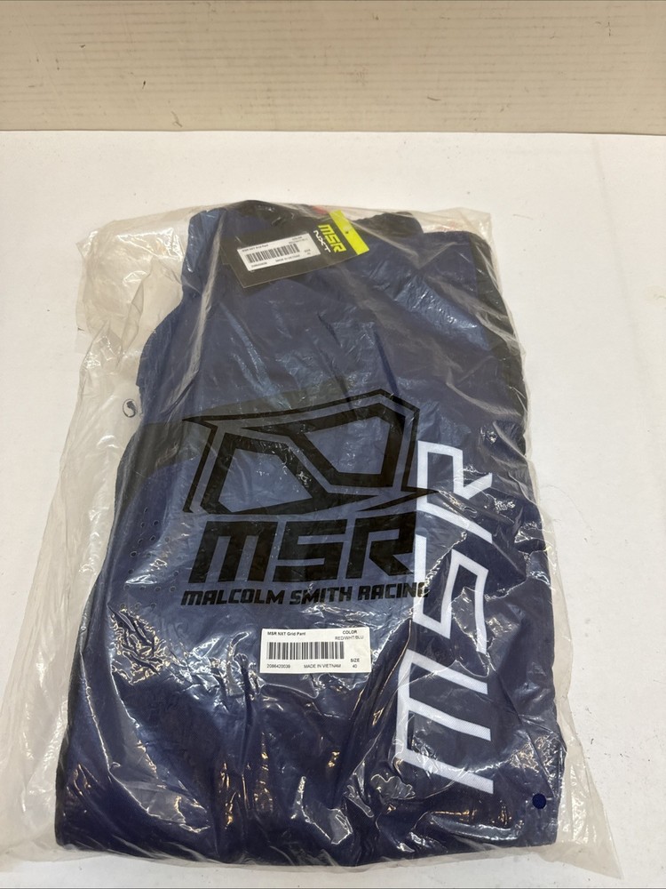 MSR NXT Grid Pant Red/white/blue Size 40