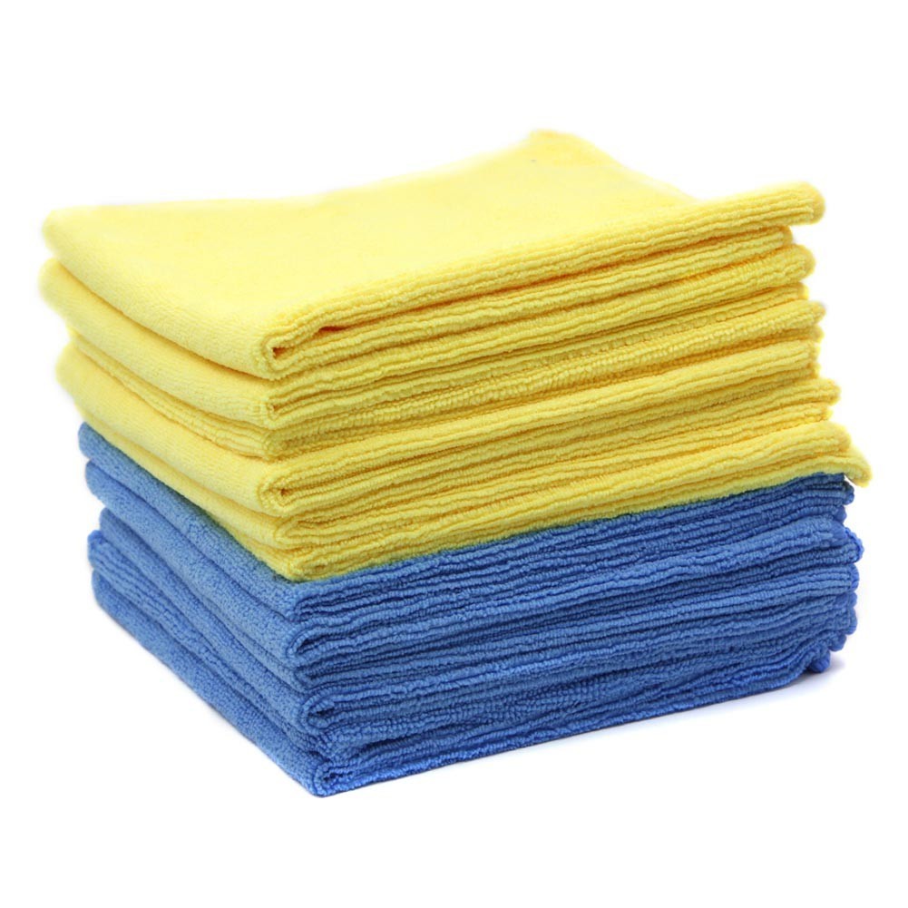 Microfiber Cleaning Cloth-12 Pack-14x14 inches-Lint Free-Streak Free