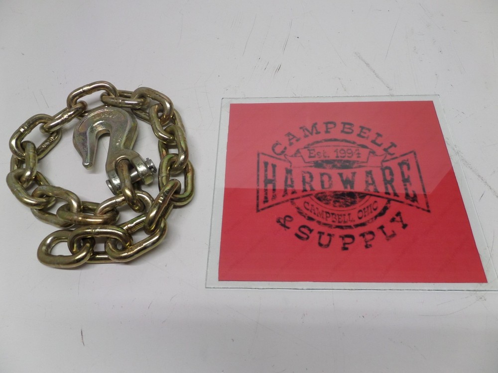Auto Body Frame Machine Pull Chain 3/8" x 3' Grade 70 with 3/8' Grab Hook