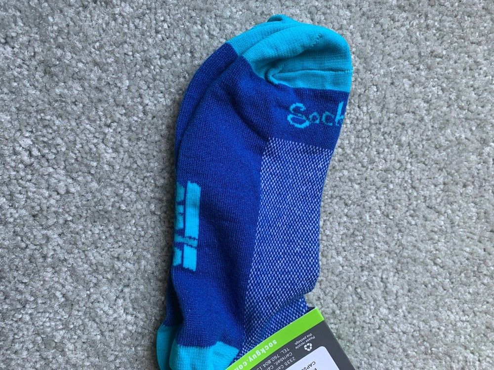 NWT SockGuy Cape Cod Socks - 3 inch, Blue, Large/X-Large