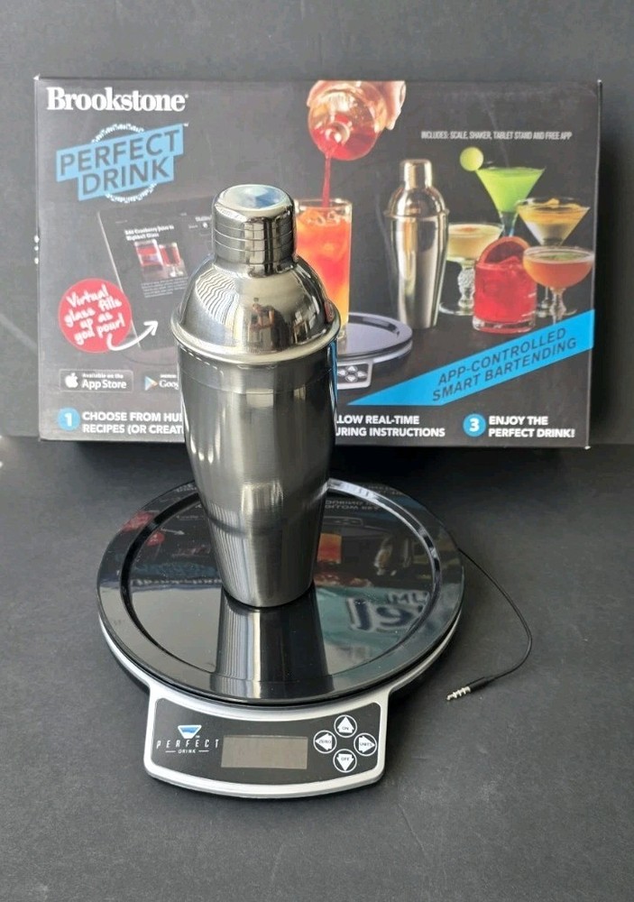 Brookstone Perfect Drink App-Controlled Smart Bartending System Drink Recipee