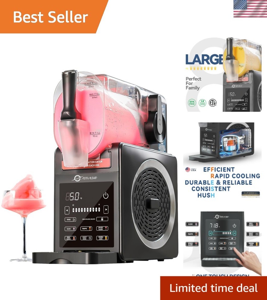 85oz Frozen Drink Maker with 6 Preset Programs, Smart Temp Control, Rinse, Lo...