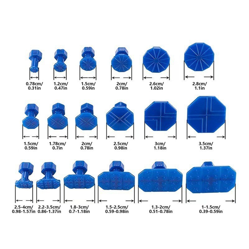 144x PDR Glue Pulling Tabs Paintless Dent Repair Hail Removal Kit For All Puller