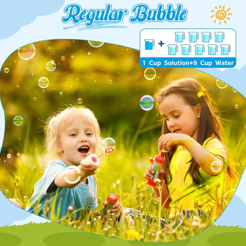 EagleStone 67oz Bubble Concentrate Solution – Makes 5 Gallons for All Bubble Toy