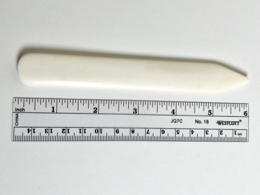 Real Genuine Bone Folder 6” Inch Tool Leather Creasing Bookbinding Paper Crafts